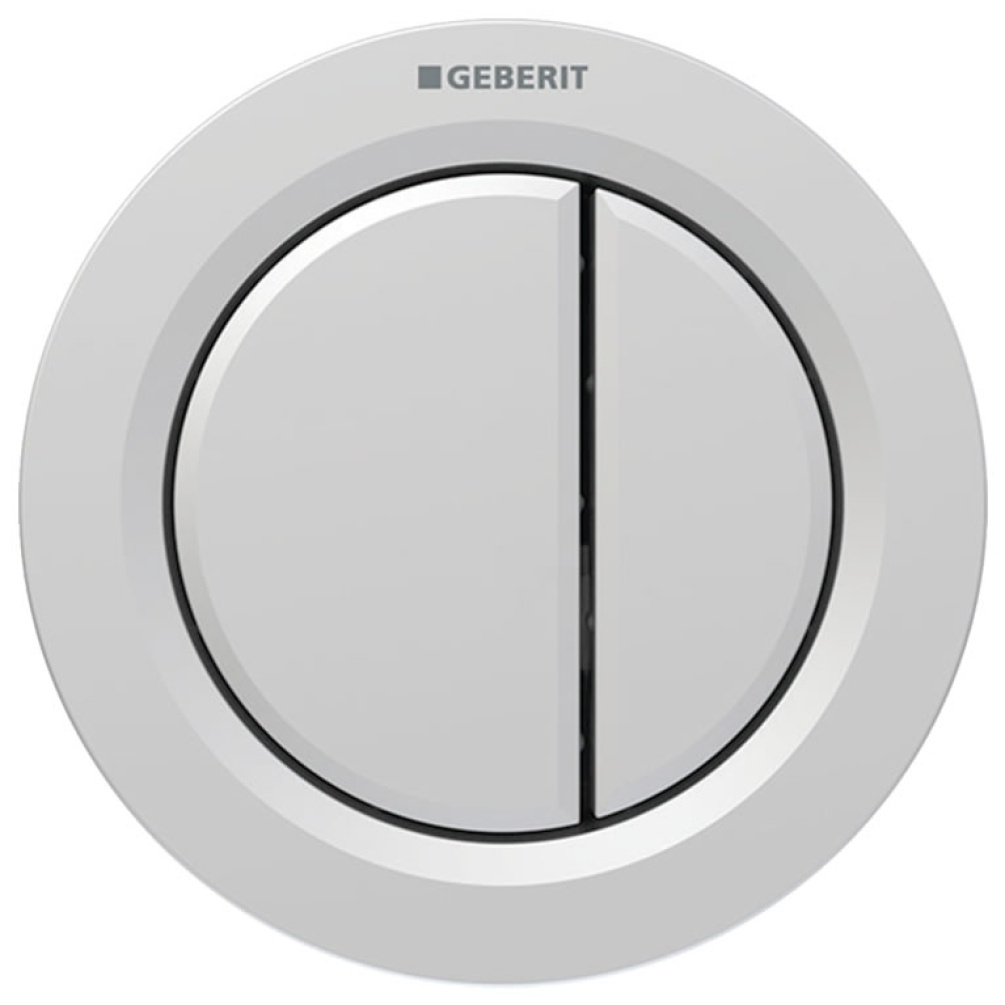 Cutout image of Geberit Type 01 Matt Chrome Chrome Dual Flush Button